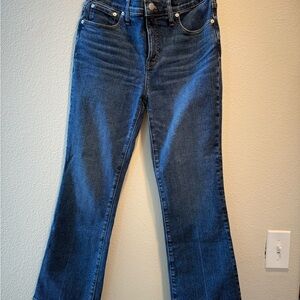 Women's Madewell Mid-Rise Kick-Out Crop Jeans